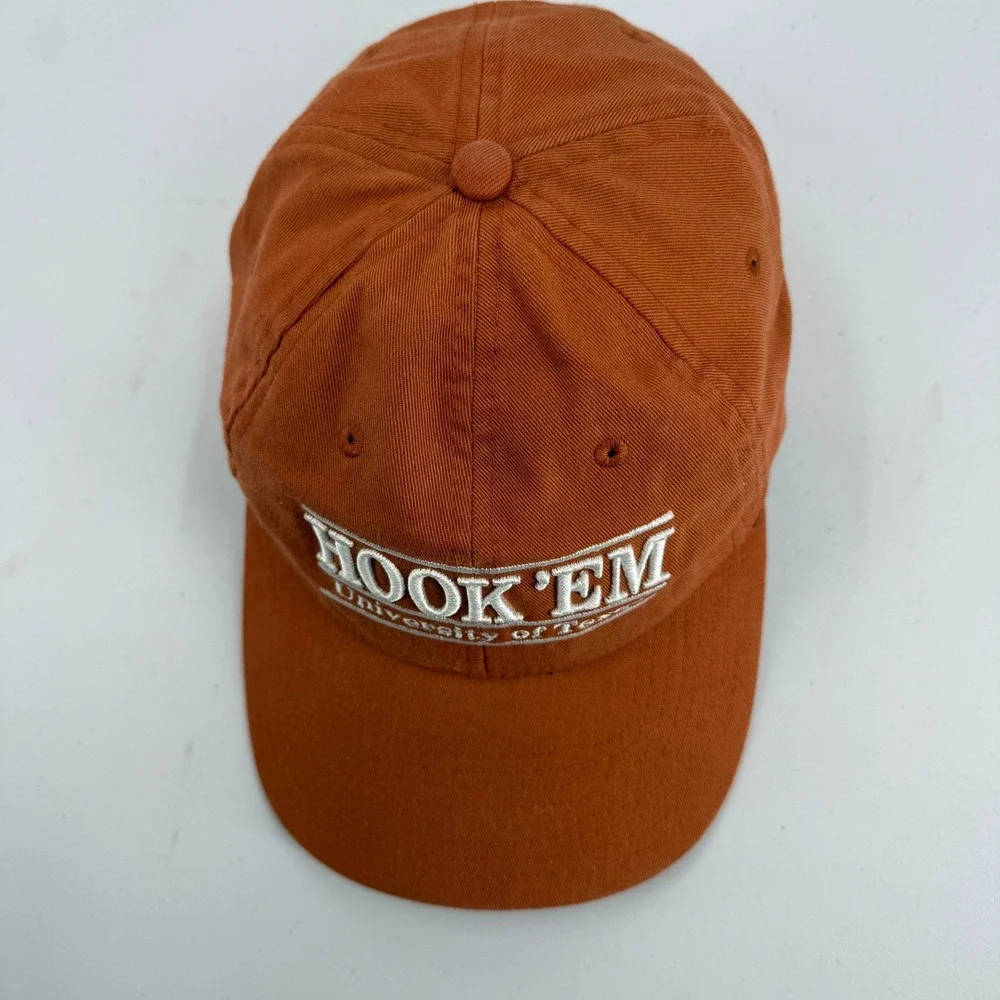 The Game University of Texas Hat Mens OSFM Burnt Orange Hook Em Longhorns Cap